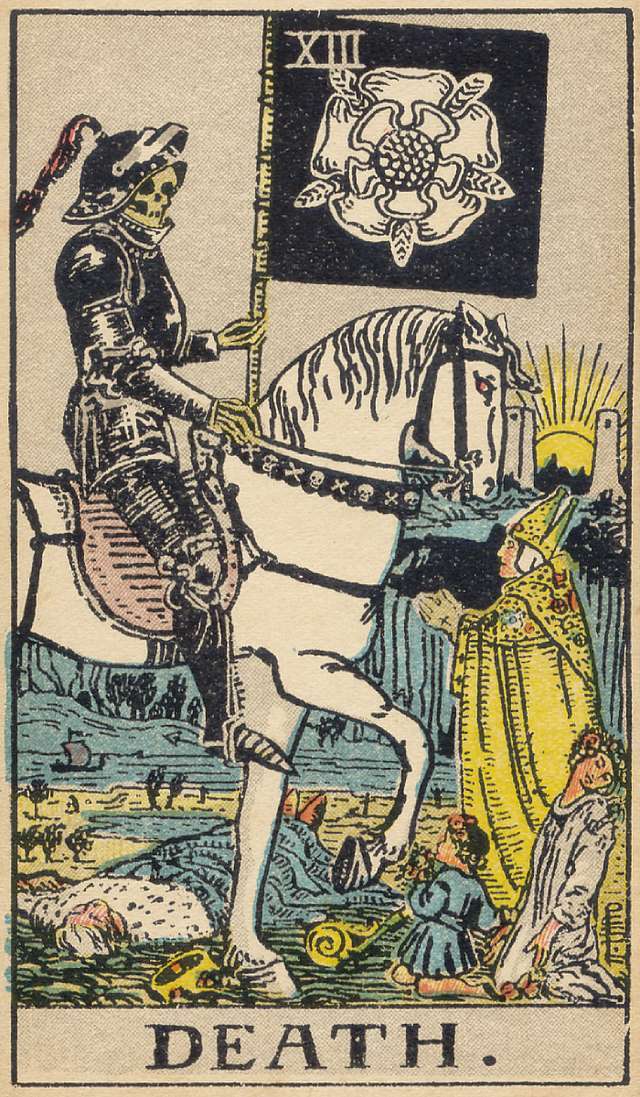 Death tarot card from the Rider–Waite Tarot Deck