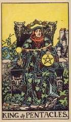 Three of Pentacles tarot card from the Rider–Waite Tarot Deck