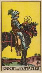 Six of Pentacles tarot card from the Rider–Waite Tarot Deck