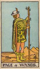 Ace of Wands tarot card from the Rider–Waite Tarot Deck