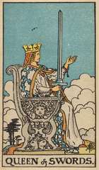 Ace of Swords tarot card from the Rider–Waite Tarot Deck