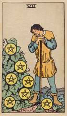 Ace of Pentacles tarot card from the Rider–Waite Tarot Deck
