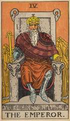 The Hierophant tarot card from the Rider–Waite Tarot Deck