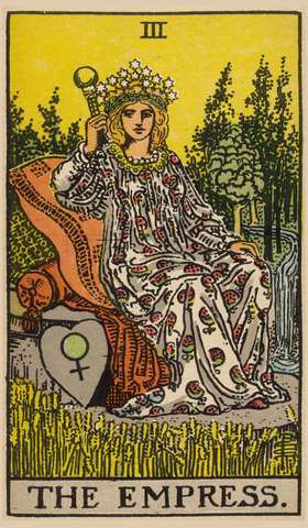 The Empress tarot card from the Rider–Waite Tarot Deck