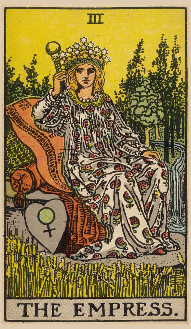 The Empress tarot card from the Rider–Waite Tarot Deck