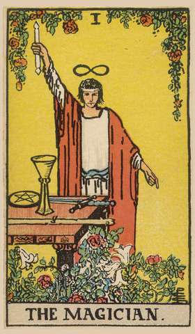 The Magician tarot card from the Rider–Waite Tarot Deck