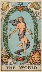 The Sun tarot card from the Rider–Waite Tarot Deck