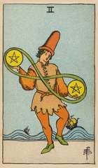Six of Swords tarot card from the Rider–Waite Tarot Deck